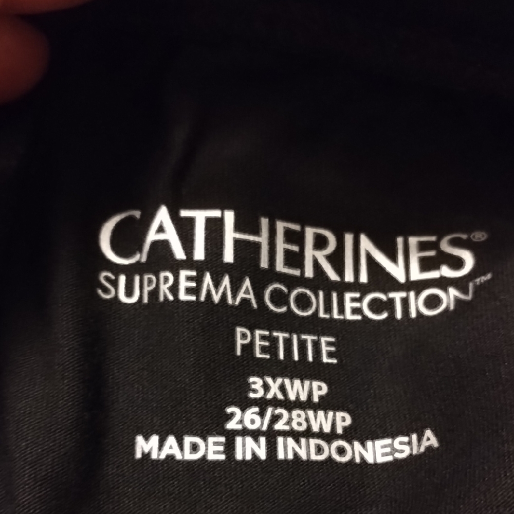 Catherines Black Pants 3x Petite listing F - Picture 3 of 3